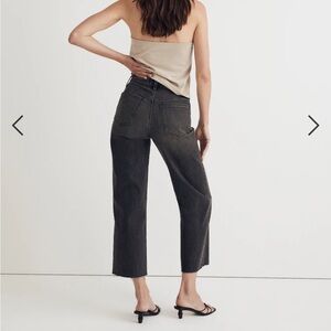 NWT Madewell The Perfect Vintage Wide-Leg Crop Jean